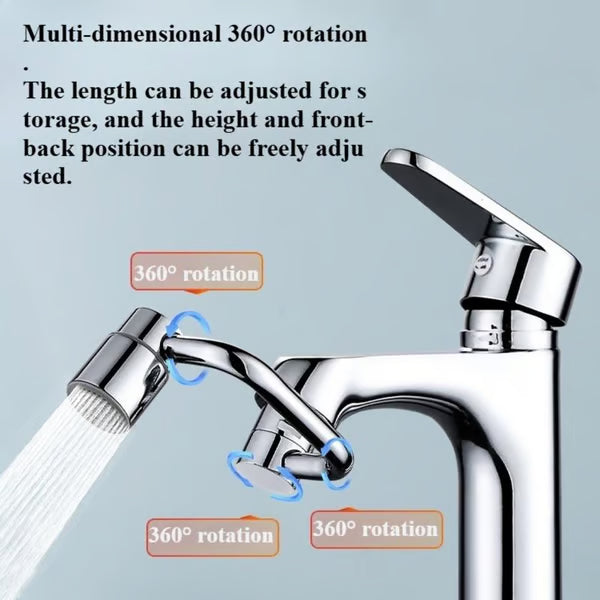 Universal Rotatable Faucet Aerator Extension