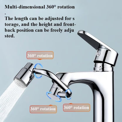 Universal Rotatable Faucet Aerator Extension